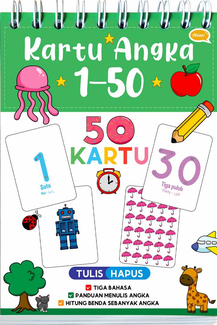 Kartu Angka 1-50