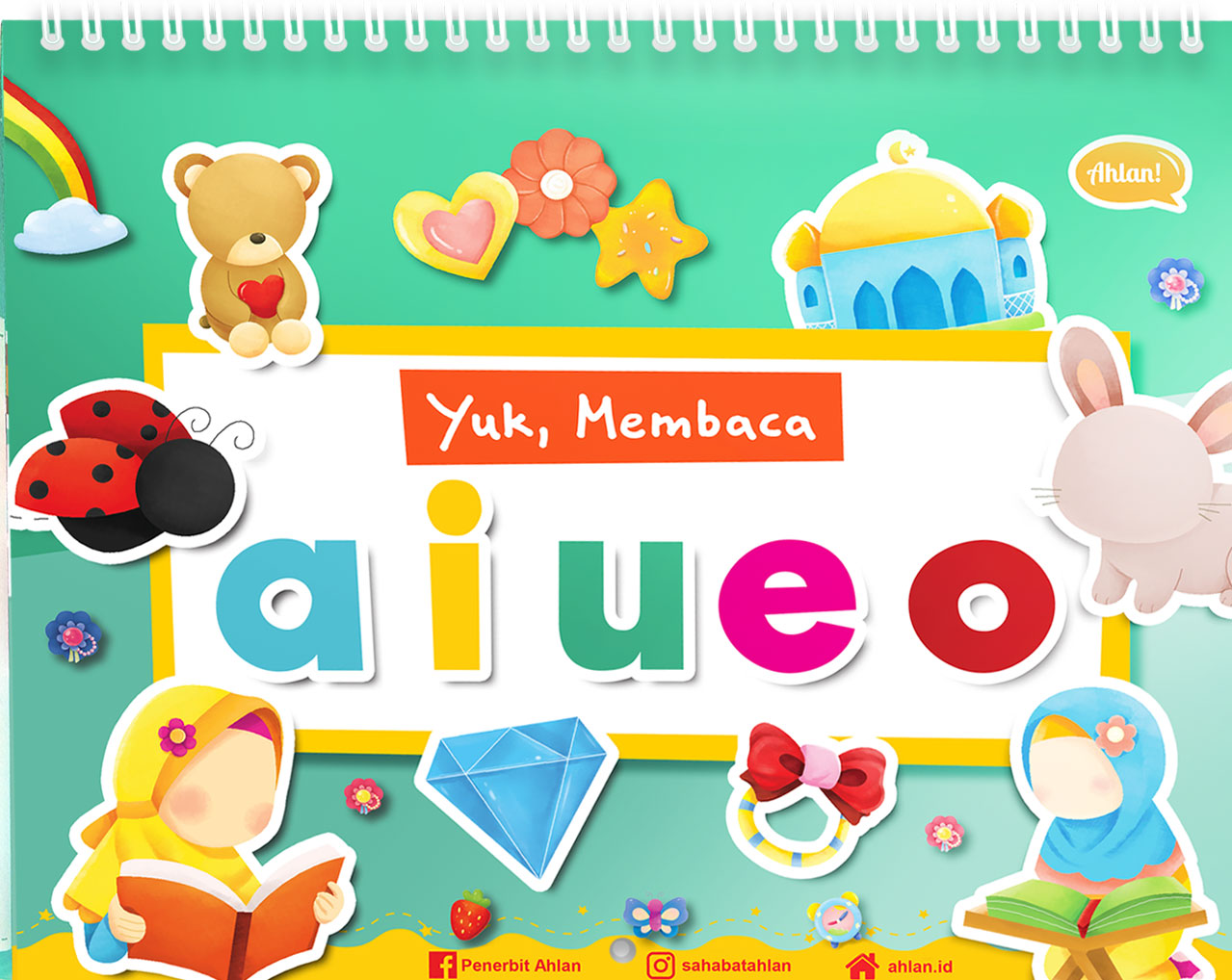 Yuk, Membaca aiueo (Hijau) + Bonus Lembar Aktivitas