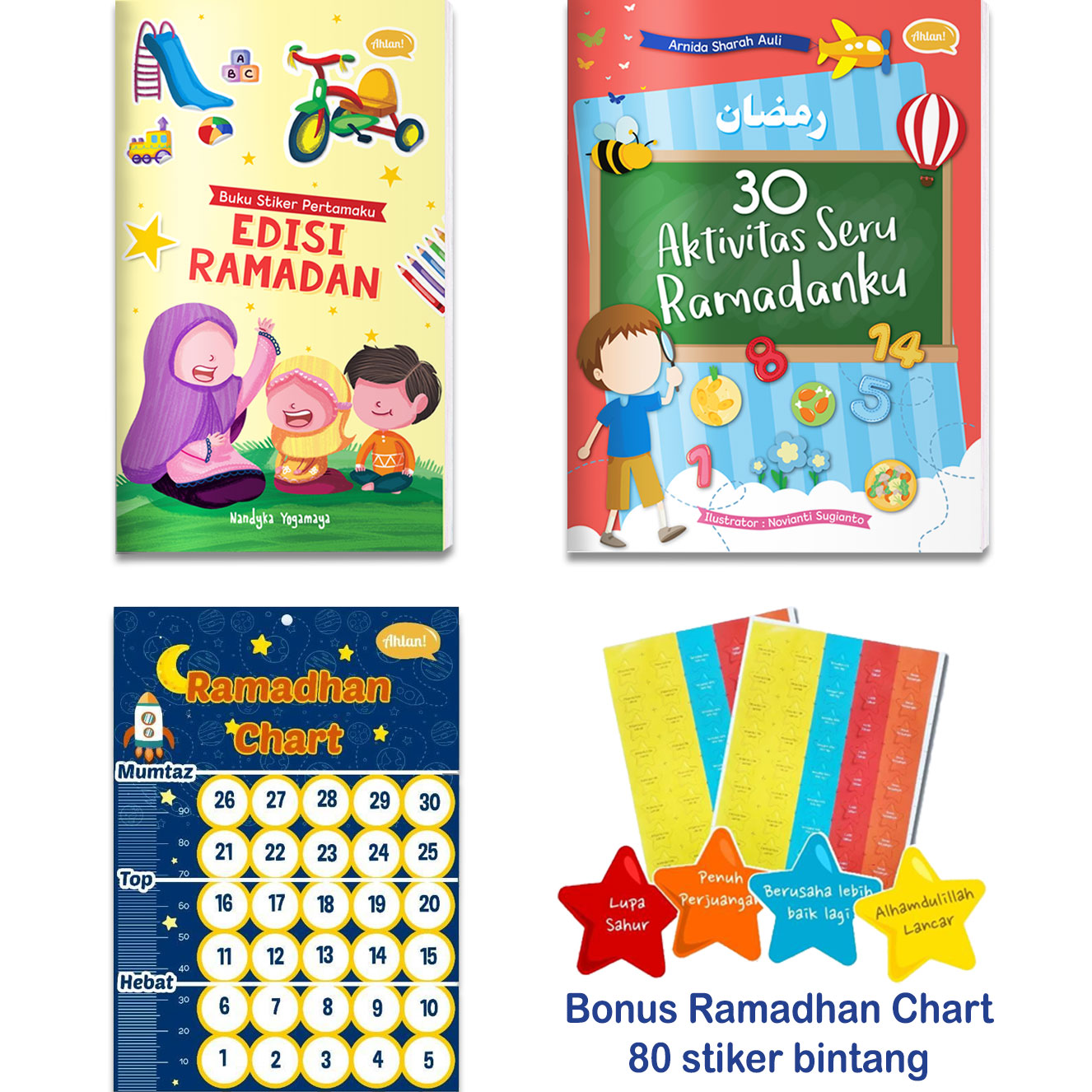 Paket Aktivitas Seru Ramadhanku Usia 4+ (2 Buku)